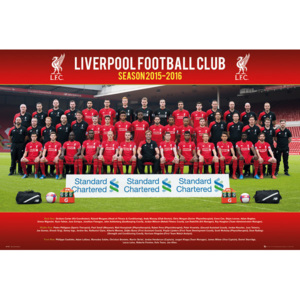 Plakát, Obraz - Liverpool FC - Team Photo 15/16, (91,5 x 61 cm)