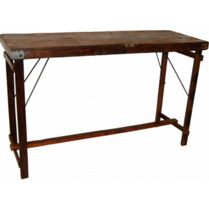 Industrial style, Dřevěný barový stůl 108 x172 x59 cm (777)