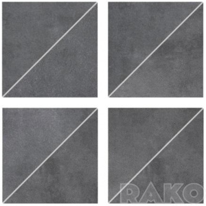 Rako FORM Dekor, tmavě šedá, 33,3 x 33,3 cm / DDP3B697