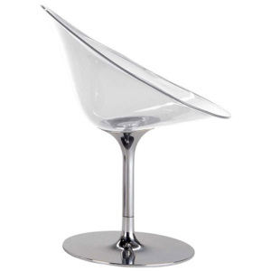 KARTELL židle Eros otočná čirá