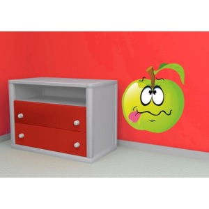 Jablíčko 1 (60 x 54 cm) - Barevná samolepka na zeď