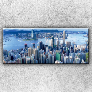 Panorama města 3 (120 x 50 cm) - Jednodílný obraz