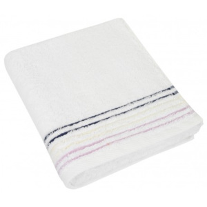 Froté ručník, fialová řada, 50x100cm (bílá)