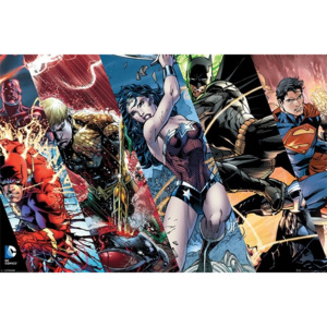 Plakát, Obraz - Justice League - Heroes, (91,5 x 61 cm)