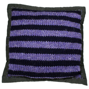 Polštář pletený - pruhovaný
