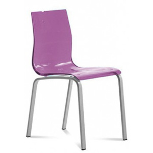 Gel-R - Jídelní židle (hliník, fialová)