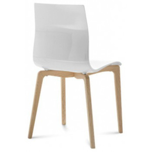 Gel-L - Jídelní židle (bílá ashwood, bílá)