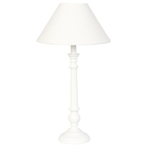 Dřevěná lampa bílá 48 cm