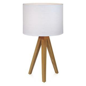 Kullen - Lampa stolní (dřevo/textil/bílá)