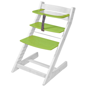 WOOD PARTNER Rostoucí židle UNIZE KOMBI - bílá - zelená