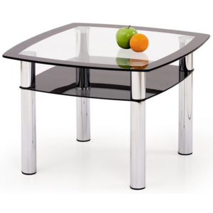 Konferenční stolek Halmar Salome kwadrat, sklo / chrom