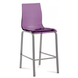 Gel-R-Sgb - Barová židle (hliník, fialová)