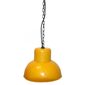 Industrial style, Svěží závěsná lampa - žlutá 20x26cm (526)