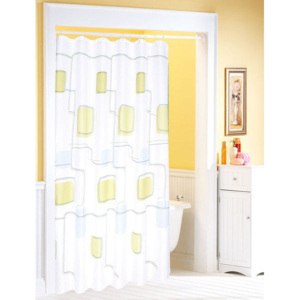 Sprchový závěs 180 x 200 cm Sapho, polyester, dekor / 2351