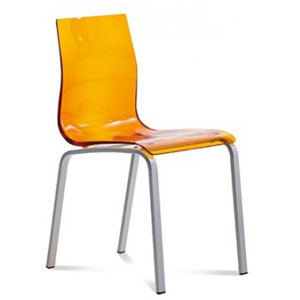 Gel-r - jídelní židle (oranžová)