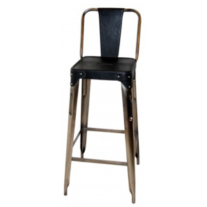 Industrial style, Železná barová židle 105x36x36cm (956)