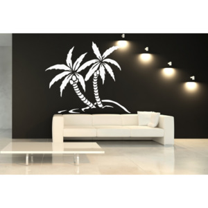 Palmový ostrůvek (60 x 50 cm) - Dekorace na zeď