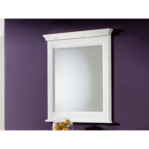 Zrcadlo v bílém rámu JANINA borovice bílá (kód 6080W)