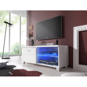 TV 1 - TV stolek (bílá/bílá)