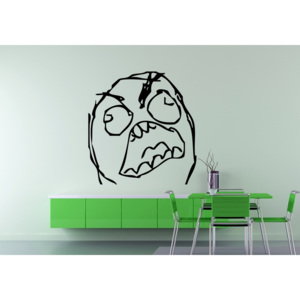 Meme Rage Guy (60 x 58 cm) - Samolepka na zeď