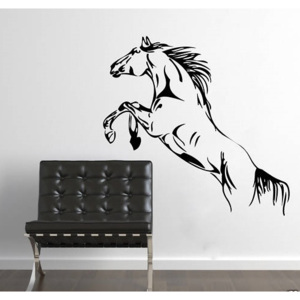 Skákající kůň (60 x 33 cm) - Samolepka na zeď