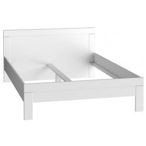 Dřevěná postel Snow 140x200 cm, bílá