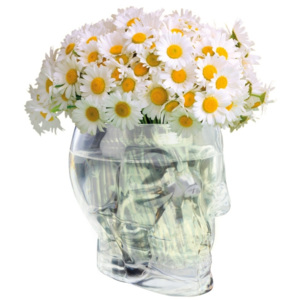 Invotis Skleněná váza Skull