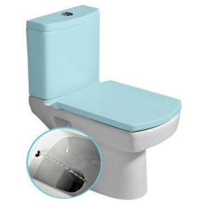WC mísa kombi Sapho BASIC s integrovanou bidetovou sprškou, spodní/zadní odpad, bílá / 71122340
