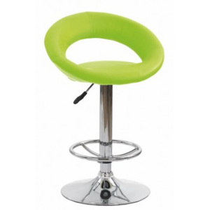 Barová židle H-15 (eco kůže limetová/chrom)