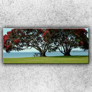 Červené stromy 1 (120 x 50 cm) - Jednodílný obraz