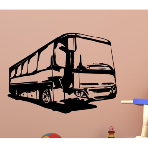 Dálkový autobus (60 x 45 cm) - Samolepka na stěnu
