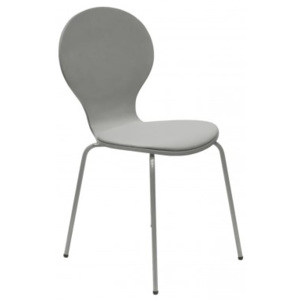 Flower - Jídelní židle, sedák (šedá, eko kůže)