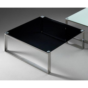 Stain - Konferenční stolek (černá, 80x80 cm)