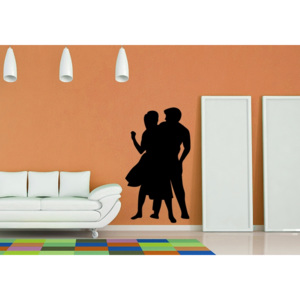 Taneční pár (98 x 57 cm) - Samolepka na zeď