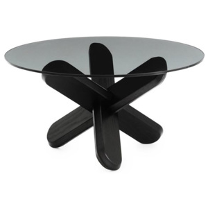 Konferenční stolek Ding od Normann Copenhagen, černý/ kouřový