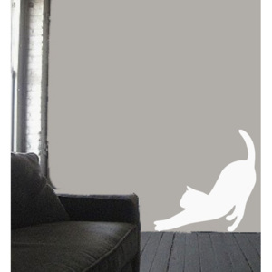 Kočka (50 x 50 cm) - Samolepka na zeď