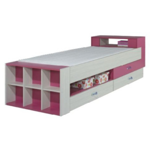 Dětská postel Komi KM 17 (růžová)