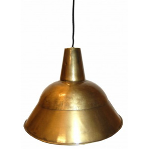 Industrial style, Závěsná vintage lampa - mosazná 30x52cm (679)