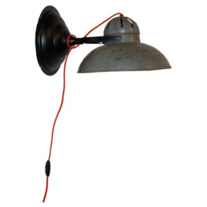 Industrial style, Nástěnná lampa s patinou 25x32cm (681)
