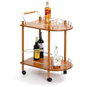 Servírovací, barový stolek Famm Bar-4, MDF / masiv