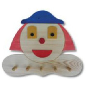 Věšáček dřevěný AD134 klaun