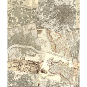 Fototapeta, Tapeta Staré mapy, (1005 x 53 cm)