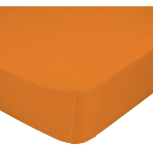 Mr. FOX Bavlněné prostěradlo, 60x120 cm - oranžové