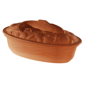 Pataki Kerámia Římský hrnec PATAKI NA RYBU 39 x 20,5 x 19 cm 5 litru