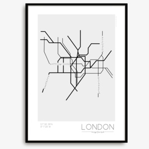Grafický plakát metra London