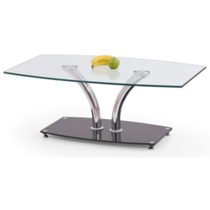 Halmar Konferenční stolek PAULA, kov/sklo