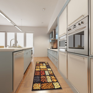 Vysoce odolný kuchyňský koberec Semi, 60x110 cm
