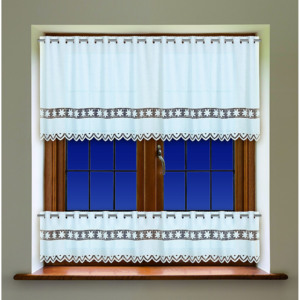 Stázka, metrážová záclona/výška 30cm/šíře 540 cm, zbytek