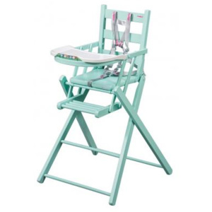 Combelle Skládací jídelní židlička, zelená