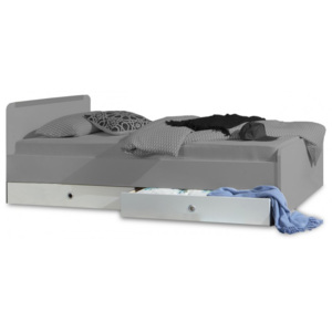 Bibi - Úložný prostor k posteli 90x200cm (alpská bílá, modrá)